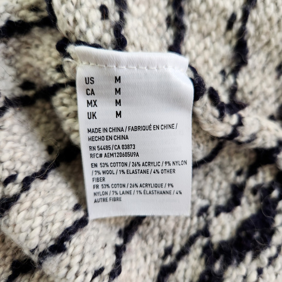American Eagle Outfitters Womens Medium Gray Wool Blend Sweater Heart Design - Picture 13 of 14